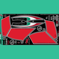 Motografix Tankschutz Knie Pads passend für Ducati DIAVEL 1200 KD007R Motografix Tankschutz Knie Pads passend für Ducati DIAVEL 1200 KD007R