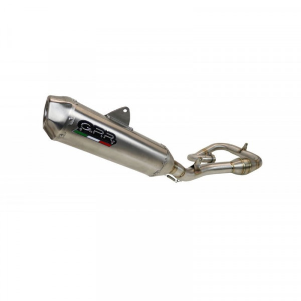 GPR Exhaust System Gas Gas Mc F 350 2021/2023 Mx competition full line Pentacross Inox