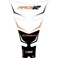 Motografix KTM Race V2 White Factory 3D Gel Tankpad Protector Motografix KTM Race V2 White Factory 3D Gel Tankpad Protector