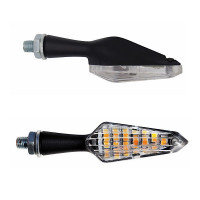 FAR LED Blinker Arrow Dark Line Orange | Laufblinker | E-geprüft | Paar | M8 FAR LED Blinker Arrow Dark Line Orange | Laufblinker | E-geprüft | Paar | M8