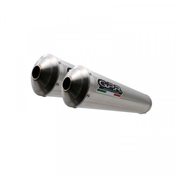 Yamaha MT-01 2005-2011, Inox Tondo / Round, Dual Homologated legal slip-on exhaust including removab