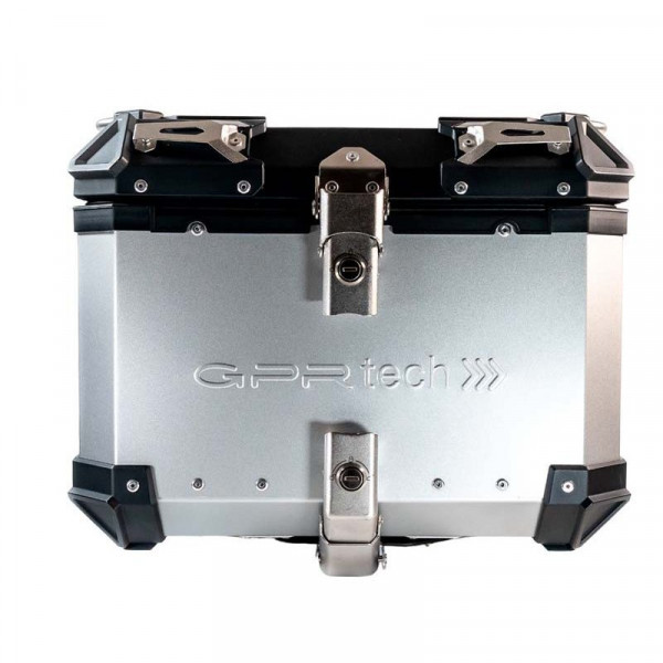 Topcase GPR TECH kompatibel mit Kawasaki Gtr 1400 2015/2016 TOPCASE ALPI-TECH 45 LT. SILBER Topcase