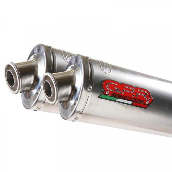 Ducati Monster S2R 2004-2007, Inox Tondo / Round, Dual racing slip-on exhaust including link pipes