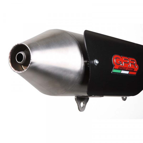 Quadro 3 2014-2017, Power Bomb, Homologated legal slip-on exhaust including removable db killer and