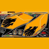 Motografix Tankschutz Knie Pads passend für Aprilia Tuono V4 2011-2014 Motografix Tankschutz Knie Pads passend für Aprilia Tuono V4 2011-2014