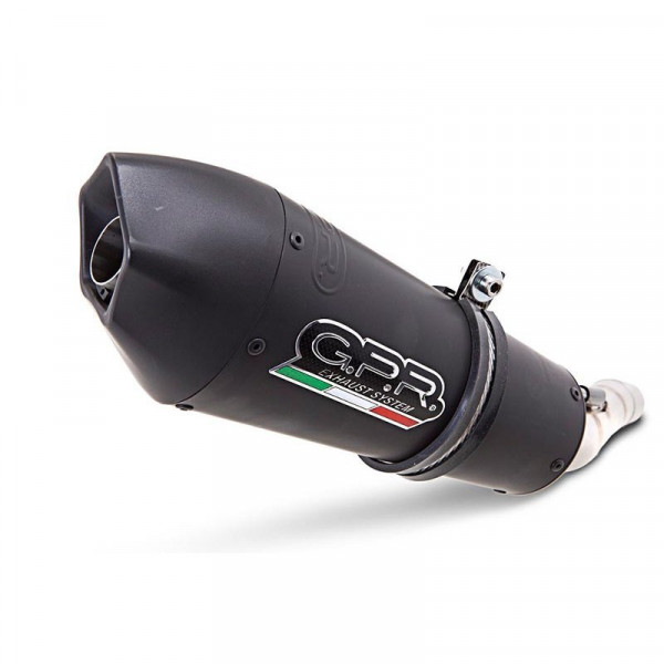 Honda Cb 500 X 2013-2015, Gpe Ann. Black titanium, Homologated legal slip-on exhaust including remov