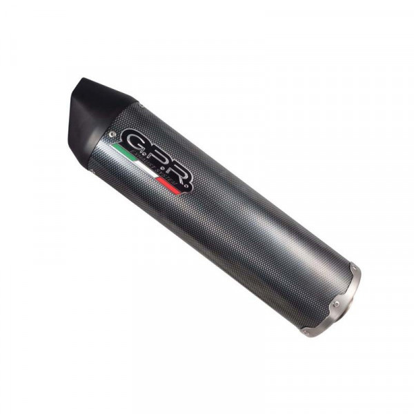 Voge Brivido 500 R 2021-2022, Furore Evo4 Poppy, Homologated legal slip-on exhaust including removab
