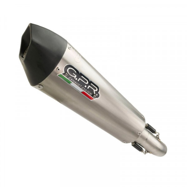 Zontes 350 T2 ADV 2022-2023, GP Evo4 Titanium, Homologated legal slip-on exhaust including removable