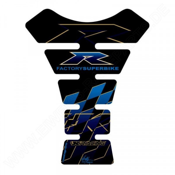 Motografix Kawasaki ZX- 6 / 7 / 10 R 3D Gel Quad Tank Pad Protector TK005KB