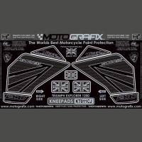 Motografix Tankschutz Knie Pads passend für Triumph TIGER 1200 2012-2017 Motografix Tankschutz Knie Pads passend für Triumph TIGER 1200 2012-2017