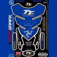 Motografix Isle Of Man TT Races 3D Gel Tank Pad Protector IOMTT02B Motografix Isle Of Man TT Races 3D Gel Tank Pad Protector IOMTT02B