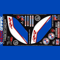 Motografix Tankschutz Knie Pads passend für BMW S 1000 RR 2017-2018 Motografix Tankschutz Knie Pads passend für BMW S 1000 RR 2017-2018