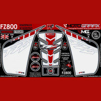 Motografix Tankschutz Knie Pads passend für Yamaha FZ8 N 2010 Motografix Tankschutz Knie Pads passend für Yamaha FZ8 N 2010