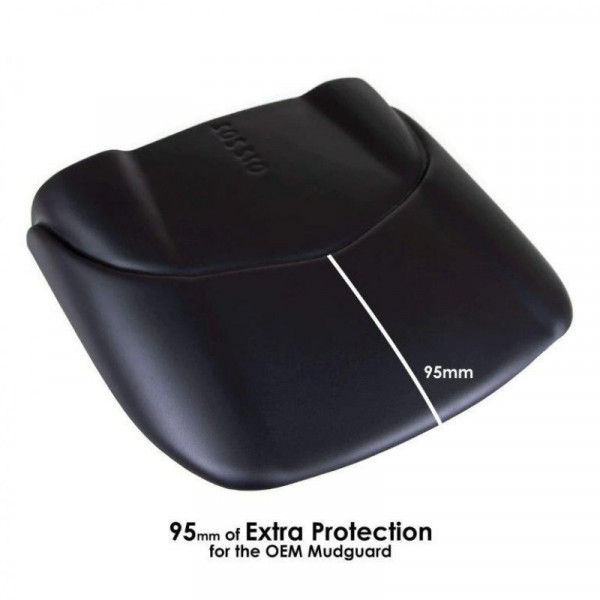 Pyramid Hinterradabdeckung Verlängerung Schwarz Matt passend für Yamaha Fazer 1000 / FZ1 / FZ8