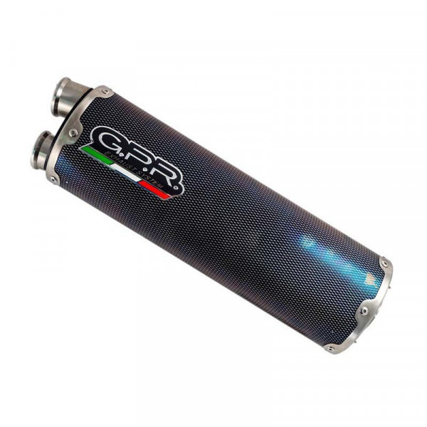 Ktm Lc 8 Adventure 1190 2013-2016, Dual Poppy, Homologated legal slip-on exhaust including removabl