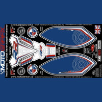 Motografix Tankschutz Knie Pads passend für BMW S1000 RR 2012-2014 Motografix Tankschutz Knie Pads passend für BMW S1000 RR 2012-2014