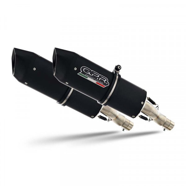 Aprilia RSv 1000 R Factory 2006-2010, Furore Nero, Dual Homologated legal slip-on exhaust including