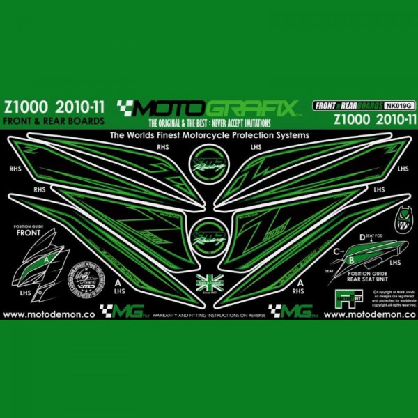 Motografix Steinschlagschutz Set Kawasaki Z 1000 2010-2013 NK019G