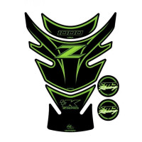 Motografix 3D Gel Tank Pad Protector passend für Kawasaki Z 1000 Green Motografix 3D Gel Tank Pad Protector passend für Kawasaki Z 1000 Green