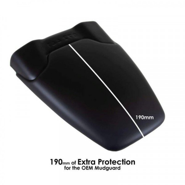 Pyramid Hinterradabdeckung Verlängerung Schwarz Matt passend für Yamaha MT-07 / Tracer 700 / 7 / GT