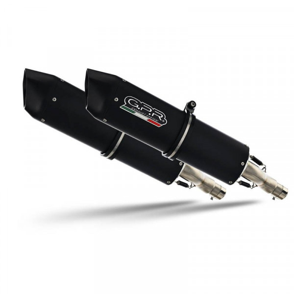 Honda Varadero 1000 1999-2011, Furore Nero, Dual Homologated legal slip-on exhaust including removab