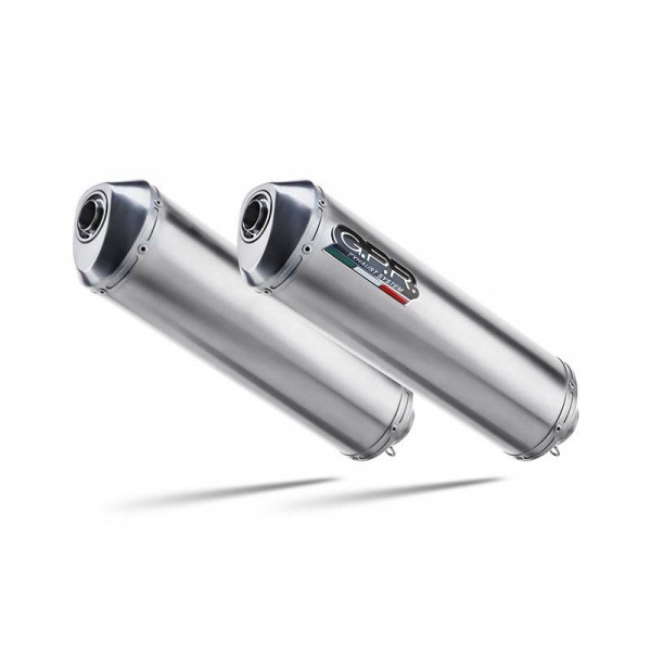 Honda Varadero 1000 1999-2011, Satinox , Dual Homologated legal slip-on exhaust including removable