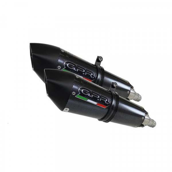 Ducati 749 2003-2007, Gpe Ann. Poppy, Dual Homologated legal slip-on exhaust including removable db