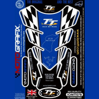 Motografix Isle Of Man TT Races 3D Gel Tank Pad Protector IOMTT07B Motografix Isle Of Man TT Races 3D Gel Tank Pad Protector IOMTT07B