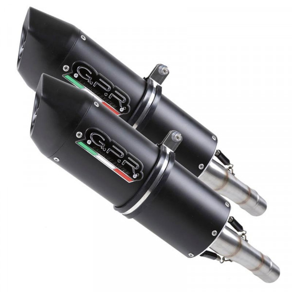 Kawasaki Z 1000 2010-2013, Furore Nero, Dual Homologated legal slip-on exhaust including removable