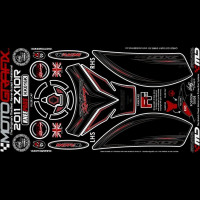 Motografix Tankschutz Knie Pads passend für Kawasaki ZX10R 2011-2015 Motografix Tankschutz Knie Pads passend für Kawasaki ZX10R 2011-2015