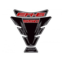Motografix 3D Gel Tank Pad Schwarz passend für Kawasaki ER-6 650 Motografix 3D Gel Tank Pad Schwarz passend für Kawasaki ER-6 650
