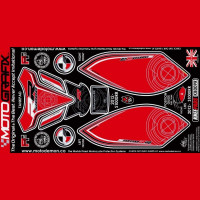 Motografix Tankschutz Knie Pads passend für BMW S1000 RR 2012-2014 Motografix Tankschutz Knie Pads passend für BMW S1000 RR 2012-2014