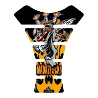 Motografix Mad Az F**K Gashead Gel Tankpad Gelb/Schwarz Motografix Mad Az F**K Gashead Gel Tankpad Gelb/Schwarz