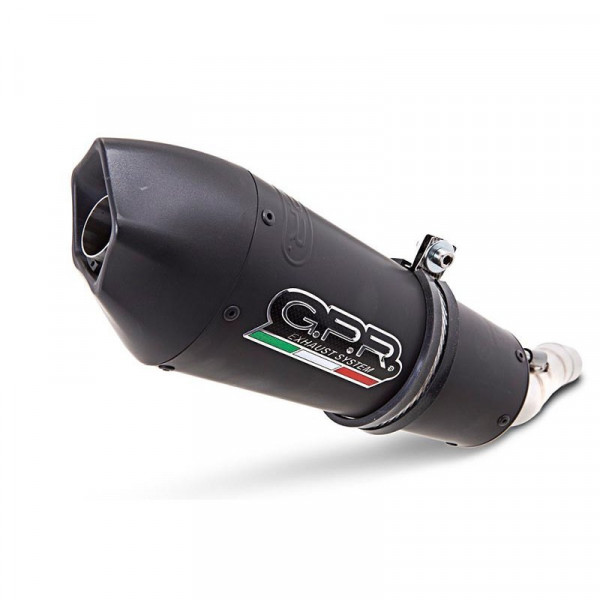 Cf Moto 650 Mt 2021-2024, GP Evo4 Black Titanium, Homologated legal slip-on exhaust including remova