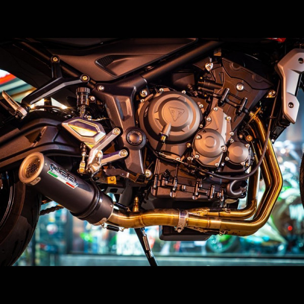 Triumph Tiger Sport 660 2022-2023, M3 Black Titanium, Homologated legal full system exhaust, includi