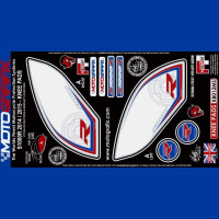 Motografix Tankschutz Knie Pads passend für BMW S 1000 R 2014-2016 Motografix Tankschutz Knie Pads passend für BMW S 1000 R 2014-2016