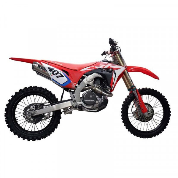 Honda Crf 250 R 2018-2021, Pentacross Full Titanium, Racing full system exhaust, including dual sile