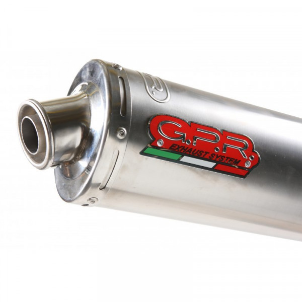 Kawasaki ZX-7R 1996-2002, Inox Tondo / Round, Homologated legal bolt-on silencer including removable