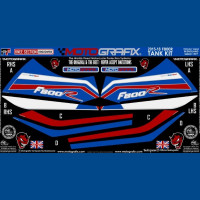 Motografix Tankschutz Knie Pads passend für BMW F800 R 2015 Motografix Tankschutz Knie Pads passend für BMW F800 R 2015