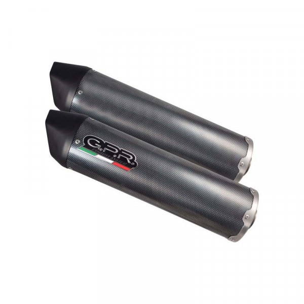 Honda Hornet 900 - Cb 900 F 2002-2005, Furore Poppy, Dual Homologated legal slip-on exhaust includin
