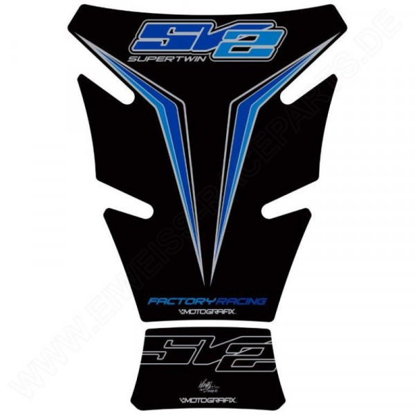 Motografix Suzuki SV 650 / 1000 Super Twin Red 3D Gel Tank Pad Protector TS028KB