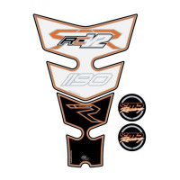 Motografix 3D Gel Tank Pad Protector weiß Factory Design passend für KTM RC8 V2 Motografix 3D Gel Tank Pad Protector weiß Factory Design passend für KTM RC8 V2