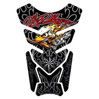 Motografix Mr Meaner Angry Peckerhead Black 3D Gel Tank Pad Protector Motografix Mr Meaner Angry Peckerhead Black 3D Gel Tank Pad Protector