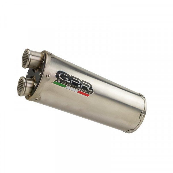 Yamaha Tenere 700 2019-2020, Dual Inox, Homologated legal slip-on exhaust including removable db kil
