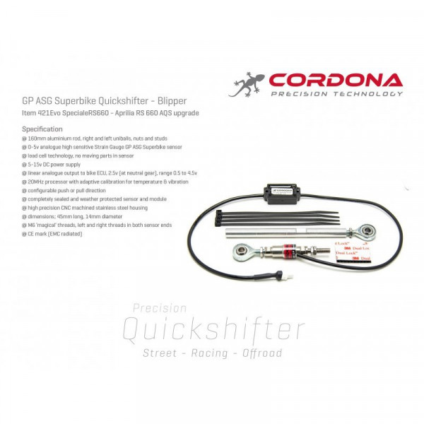 Cordona GP ASG Quickshifter Blipper passend für Aprilia RS 660 ab 2021