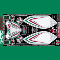 Motografix Tankschutz Knie Pads passend für BMW S1000 RR 2009-2011 Motografix Tankschutz Knie Pads passend für BMW S1000 RR 2009-2011