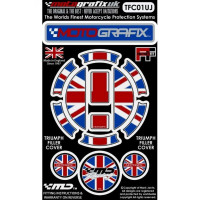 Motografix Tankdeckel Protektor passend für Triumph Modelle TFC01UJ Motografix Tankdeckel Protektor passend für Triumph Modelle TFC01UJ