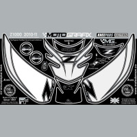 Motografix Tankschutz Knie Pads passend für Kawasaki Z1000 2010 Motografix Tankschutz Knie Pads passend für Kawasaki Z1000 2010