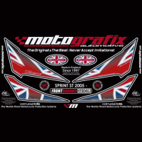 Motografix Steinschlagschutz vorn passend für Triumph Sprint ST 2005-2009 Motografix Steinschlagschutz vorn passend für Triumph Sprint ST 2005-2009