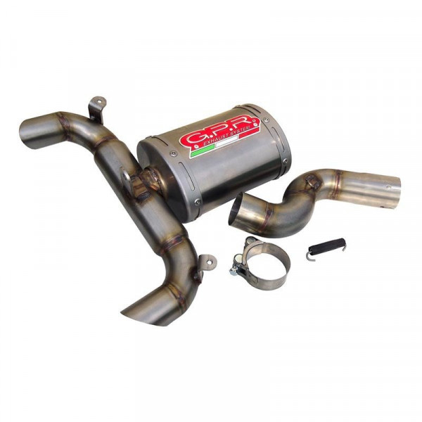 Suzuki GSR 400 2006-2011, Alluminio Ghost, Homologated legal slip-on exhaust including removable db